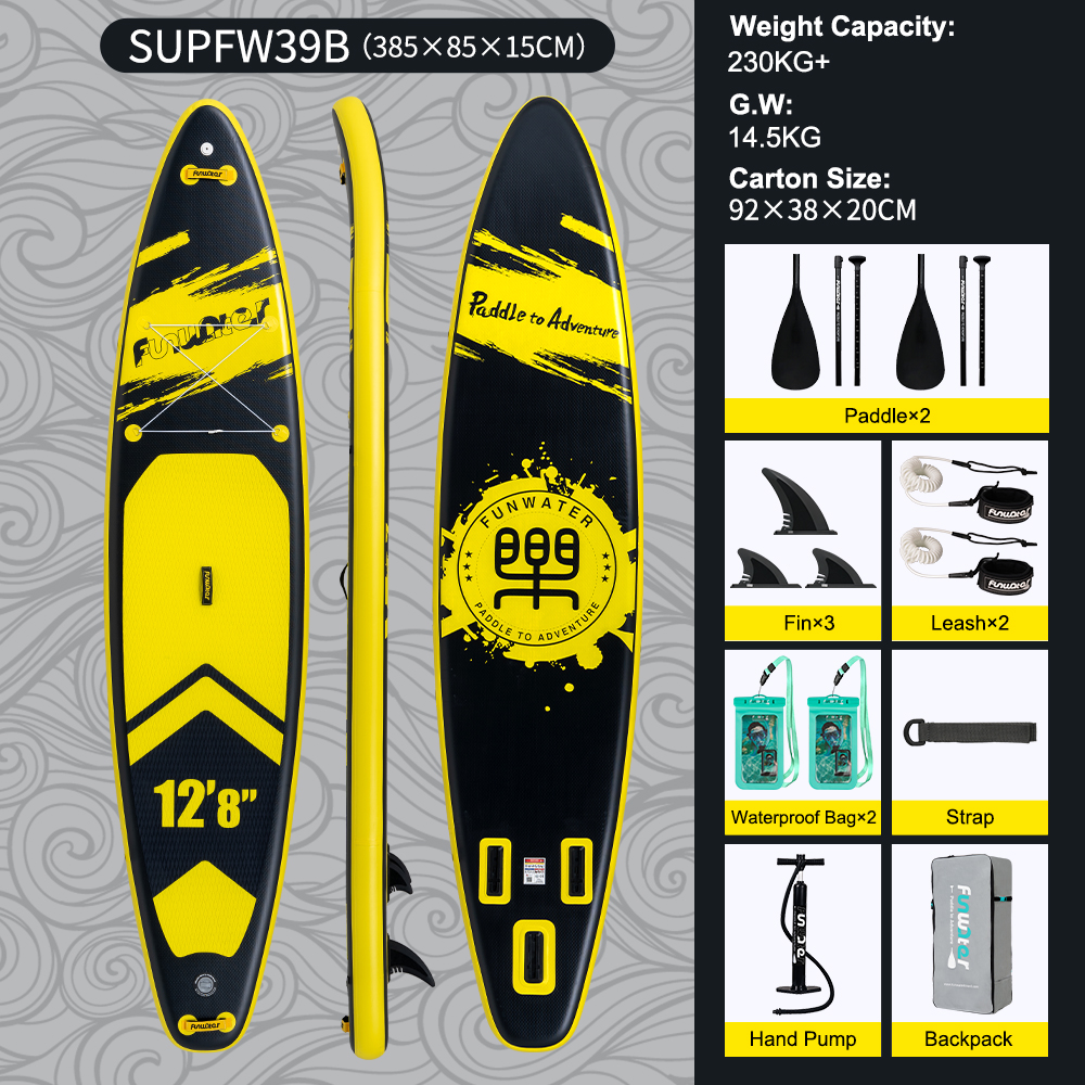 Nafukovací paddleboard FunWater YellowBase 3858515cm